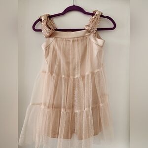 AMAYA Girls Party Dress Gown Made In Spain Tulle Romper Size 10